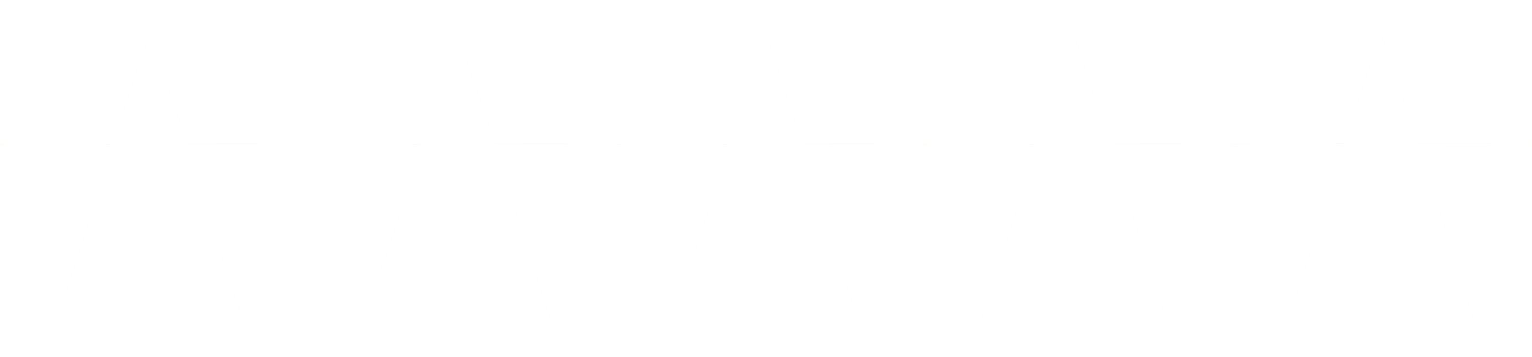 Fünf weiße Sterne